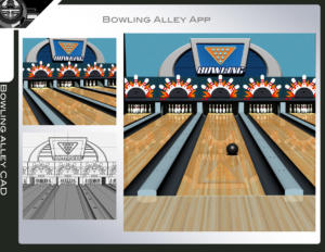 3D Bowling Alley  